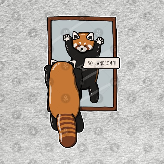 Handsome Red Panda by Luna Illustration